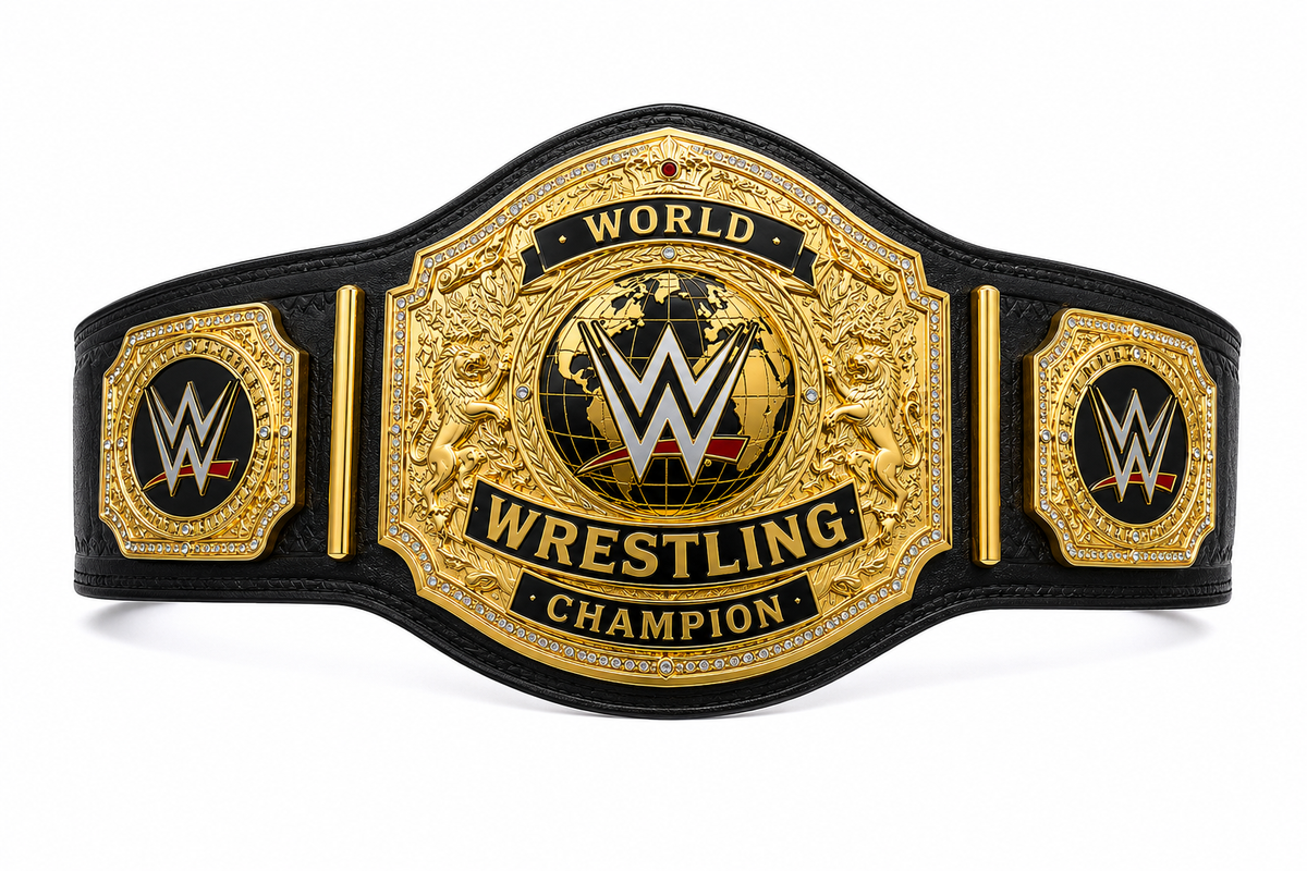 Sports Premium Wrestling Championship Belt β Heavy Duty Gold & Black Champion Award Belt